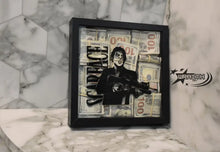  3D Scarface Aged Money - Wall Shadow Box - WraithArt