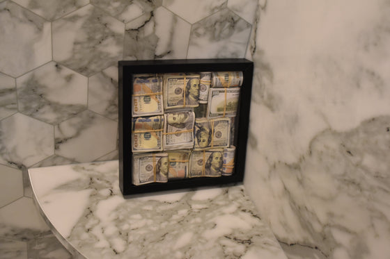 Cash & Rubber Bands - WALL SHADOW BOX - WraithArt