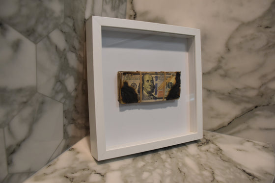 Burnt Money - Wall Art Shadow Box