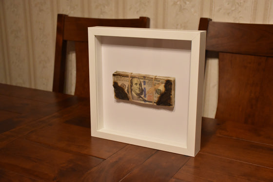 Burnt Money - Wall Art Shadow Box