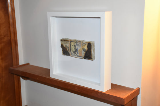 Burnt Money - Wall Art Shadow Box
