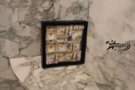 Cash & Rubber Bands - WALL SHADOW BOX - WraithArt