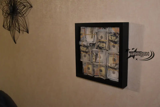 Cash & Rubber Bands - WALL SHADOW BOX - WraithArt