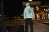 Green Ice Dye Tie-Dye Hoodie With Rhinestones