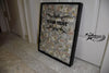 Huge Custom Cash Stuffed Canvas - Wall Art Shadow Box