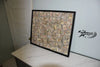 Huge Ultra Aged Money Stuffed Golden Shadow Box - Motivational Decor