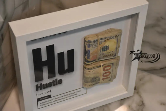 Hustle Aged Money - Wall Art Shadow Box