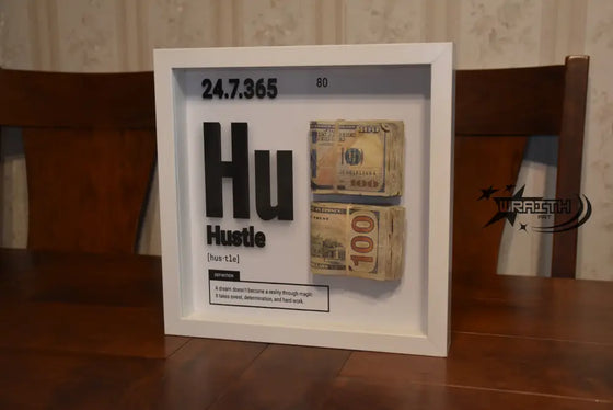 Hustle Aged Money - Wall Art Shadow Box