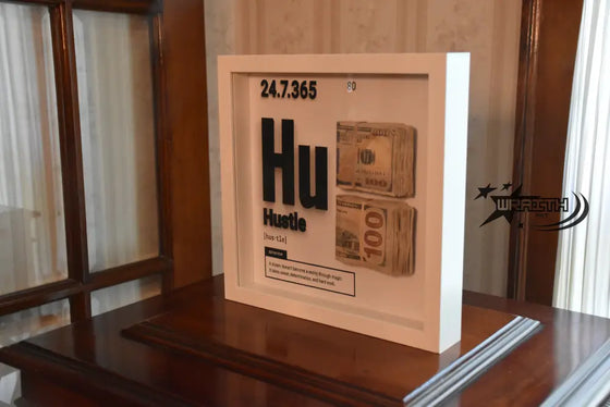 Hustle Aged Money - Wall Art Shadow Box