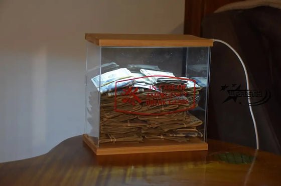 LED Cash Filled Case Display - Unique 3D Money Art - WraithArt