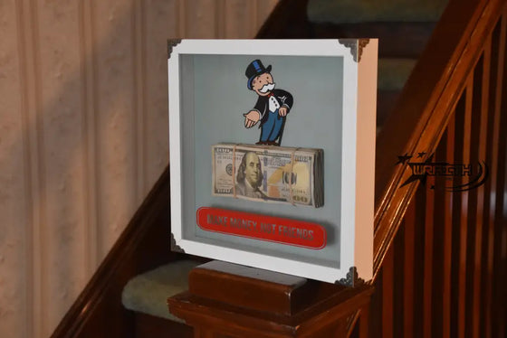 Monopoly Money Art - Wall Shadow Box