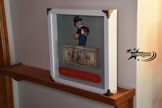 Monopoly Money Art - Wall Shadow Box