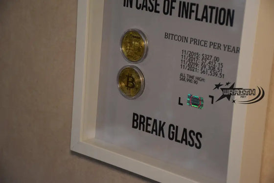 Panic Bitcoin - Wall Art Shadow Box