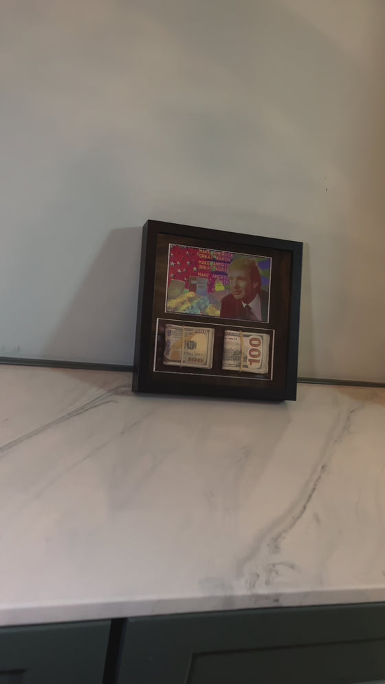 Trump Make America Great Again - Wall Shadow Box