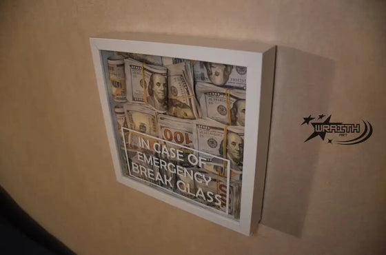 Stuffed Aged Cash - Wall Art Shadow Box - WraithArt