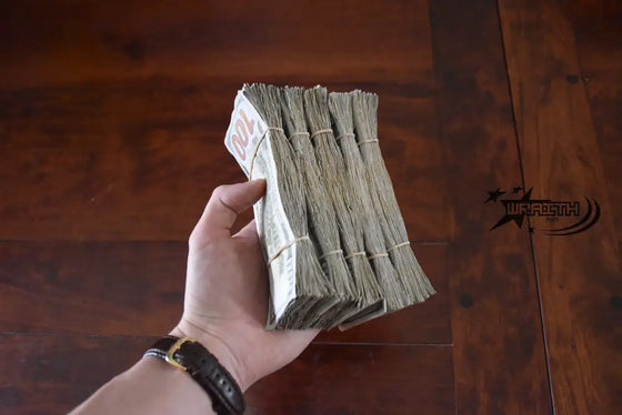 Ultra Realistic Movie Prop Money - 100 Dollar Bills 5 Bands